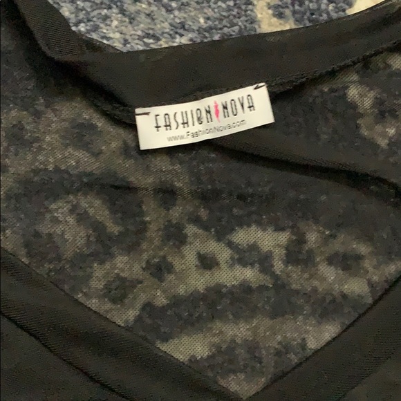 Sheer Fashion Nova Bodysuit - Picture 2 of 3